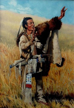 西部アメリカンインディアン 73 Oil Paintings